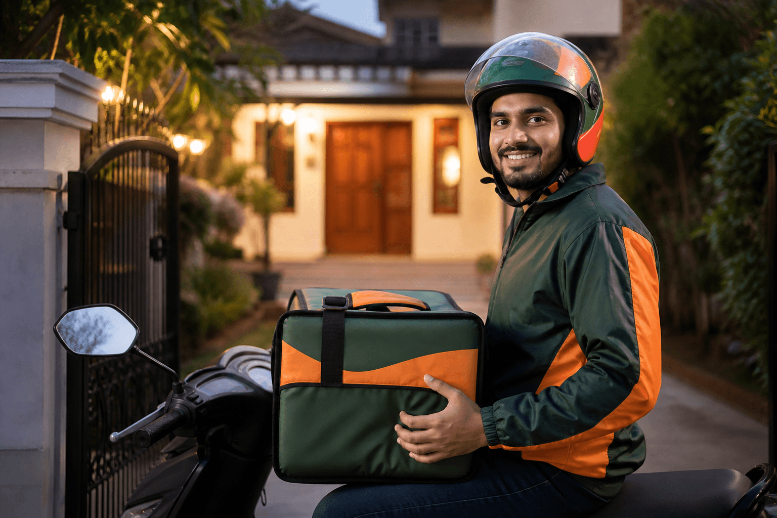 Delivery boy reached your home with The Momo Bite order